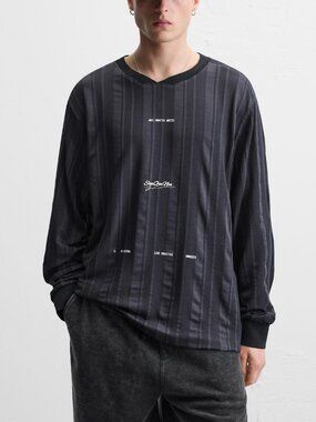 NWT Zara Retro Football Tee Size L